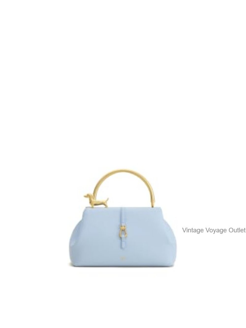 Vegan Leather Satchel Top Handle Bag Metal Handle Crossbody